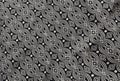 Black and White Bandana Fabric with Celtic Pattern Royalty Free Stock Photo
