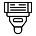 Black and white barcode scanner icon Royalty Free Stock Photo