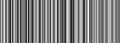 Black and white barcode strips pattern form abstract linear vector background Royalty Free Stock Photo