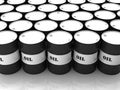 Black and white barrels