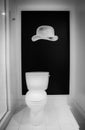 Black and White Bathroom Royalty Free Stock Photo