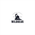 Bear logo design template idea Royalty Free Stock Photo