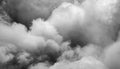 Black and white billowing clouds texture weather storm Royalty Free Stock Photo