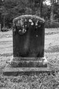 Black and white Blank Grave Stone