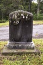 Color photo of a blank Grave Stone