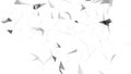 Black and White blurred abstract plexus particle effect background. Mess communication technology network background with moving