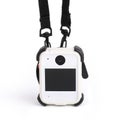 Black white bodycam. Personal Wearable Video Recorder for social services, Portable DVR, body camera isolated on white background