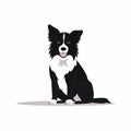 Humorous Border Collie Vector Icon Illustration By Paul Catherall