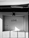 Black and white box,Love box