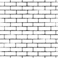 Black and White Brick Wall Pattern Royalty Free Stock Photo