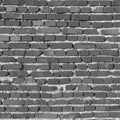 Black and white brick wall. Vector background Royalty Free Stock Photo