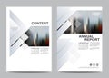 Black and white Brochure Layout design template. Annual Report Flyer Leaflet cover Presentation Modern background.