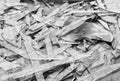 Black and white broken glass fragments texture background