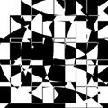 Black and White Broken Glass Grid Vector Background Royalty Free Stock Photo