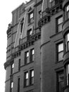 Black and White Brownstones in Boston Royalty Free Stock Photo