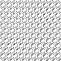 Black and white bubble wrap packing material seamless pattern, vector Royalty Free Stock Photo