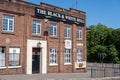 The Black and White Bull pub, popular with football fans on match day in Newcastle upon Tyne, UK