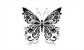 Black and white Butterfly Design Royalty Free Stock Photo