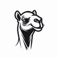 Black And White Camel Logo On White Background