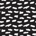 Black and White Camouflage Abstract Seamless Pattern Background Royalty Free Stock Photo