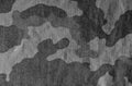 Black and white camouflage cloth surface. Royalty Free Stock Photo