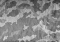 Black and white camouflage uniform cloth pattern Royalty Free Stock Photo