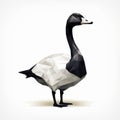 Low Polygon Style Goose Design With Hyper-realistic Illustrations