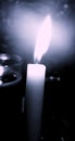 Black and White Candle Royalty Free Stock Photo