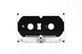 Black and white cassette tape isolate on white background Royalty Free Stock Photo