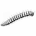 Black And White Caterpillar Sketch On Branch: Animated Gifs, Gene Luen Yang, Joana Vasconcelos Royalty Free Stock Photo