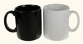 Black and white ceramic mug Royalty Free Stock Photo