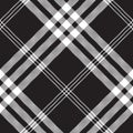 Black and white check pixel square fabric texture seamless