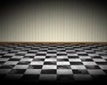 Black White Checkered Floor Illustration