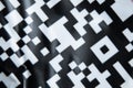 Black and white checkered glossy paper background as background close-up Royalty Free Stock Photo
