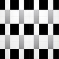 Luminous Shadowing: Seamless Black And White Checkered Tile Vector Art Royalty Free Stock Photo