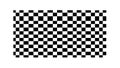 Black and White Checkered Pattern Rectangle, vector design Generative AI Royalty Free Stock Photo