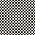 Black and white checkered texture. Vector seamless pattern with curved shapes