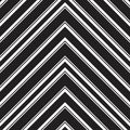 Black and White Chevron Diagonal Stripes seamless pattern background Royalty Free Stock Photo