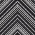 Black and White Chevron Diagonal Stripes seamless pattern background Royalty Free Stock Photo