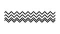 Black And White Chevron Zigzag Pattern Art, vector design Generative AI Royalty Free Stock Photo