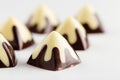 Black and white chocolate candy Royalty Free Stock Photo
