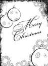 Black-white Christmass design