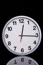 Black and white chrome clock