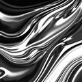 Black and white chrome contrasting abstract background. Liquid texture of oil and bezin Royalty Free Stock Photo