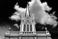 Black and white church Royalty Free Stock Photo