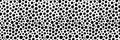 Black and white circle seamless pattern Royalty Free Stock Photo