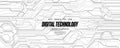 Black and white circuit board technology background