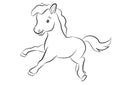 Black and White Clipart Horse