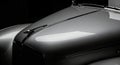 A black and white close up of a luxury car hood background Royalty Free Stock Photo