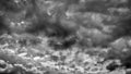 Black and white clouds and sky Royalty Free Stock Photo